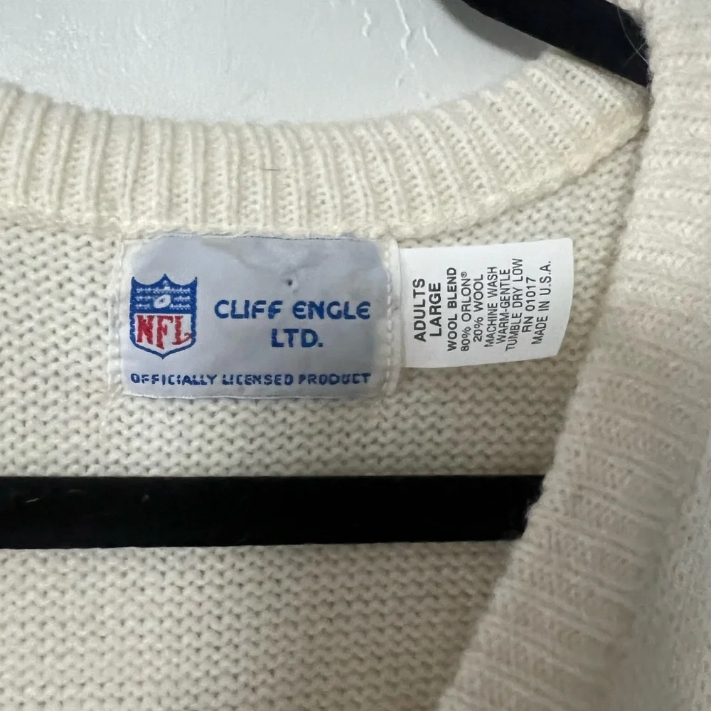 Vintage Cliff Engle Denver Broncos Sweater Vest - Picture 3 of 4